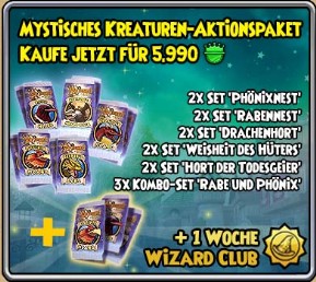 mystisches kreaturen-aktionspaket